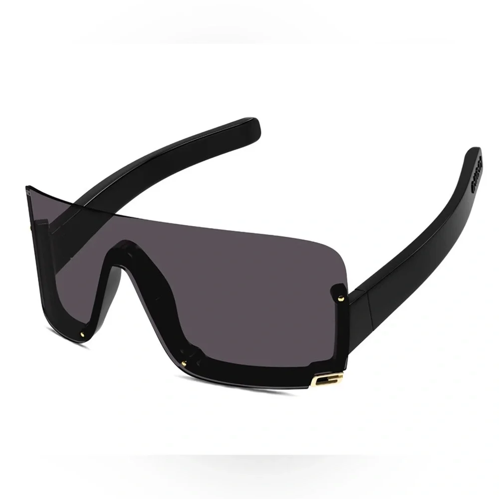 NEW GUCCI SHIELD OVERSIZED GG1637S 003 BLACK GUCCI EYEWEAR